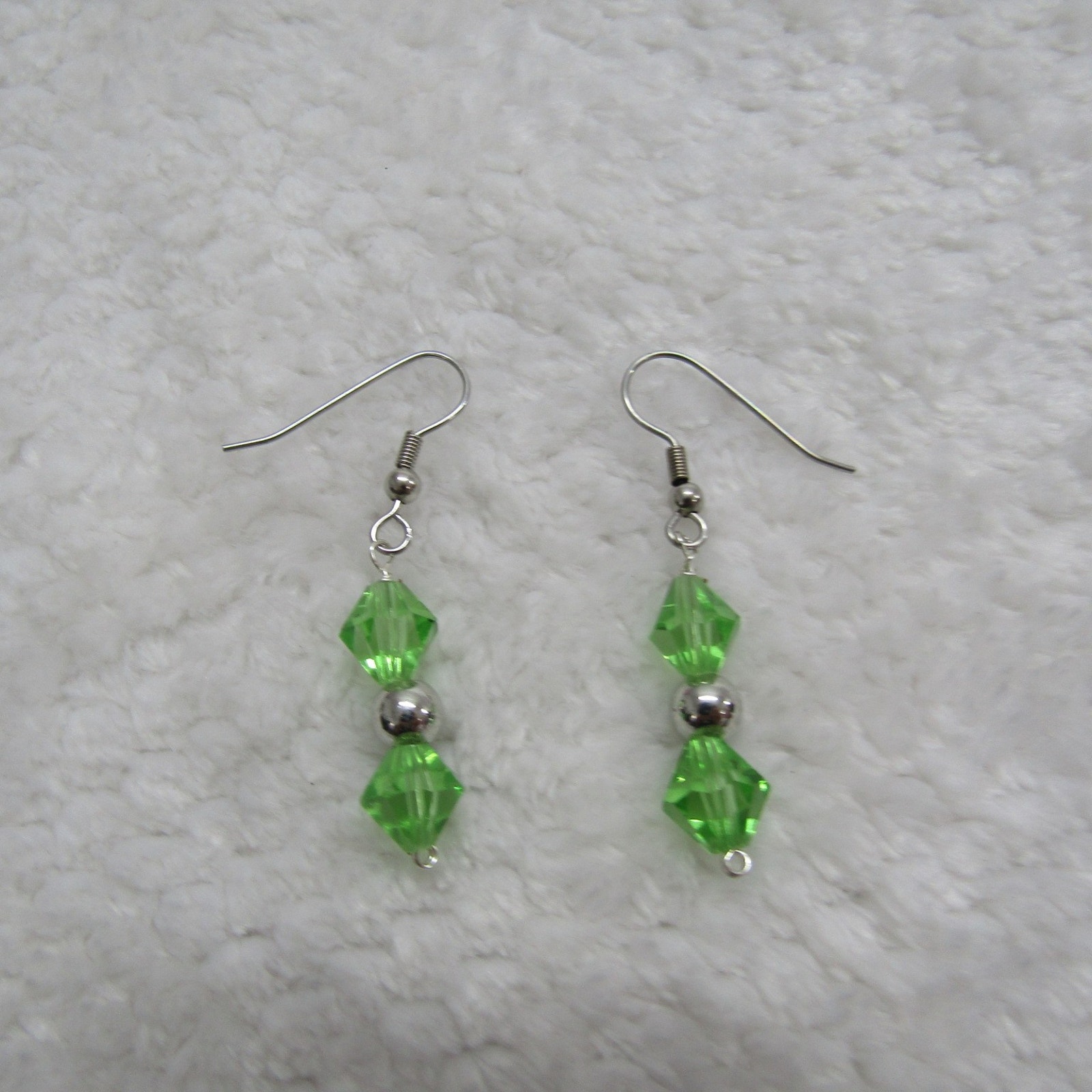 Green Drop Earrings For Women Teen Gift Idea Holiday Casual